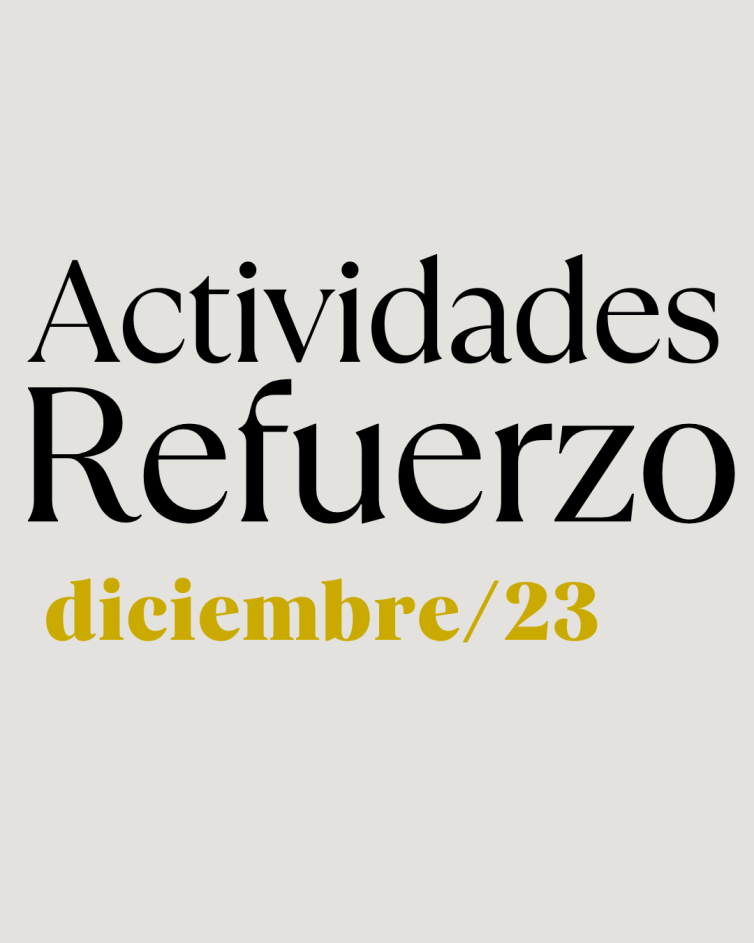 Piano Clases de Refuerzo Diciembre.