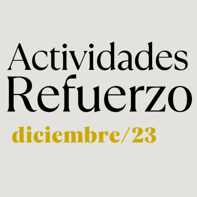 Piano Clases de Refuerzo Diciembre.